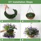 Artificial Hanging Flowers for Outdoors, 5 Bundles UV Resistant Artificial Hanging Baskets,All Weather Fake Flowers for Patio, Porch, Yard, Window Box,Home for Spring Summer Decoration
